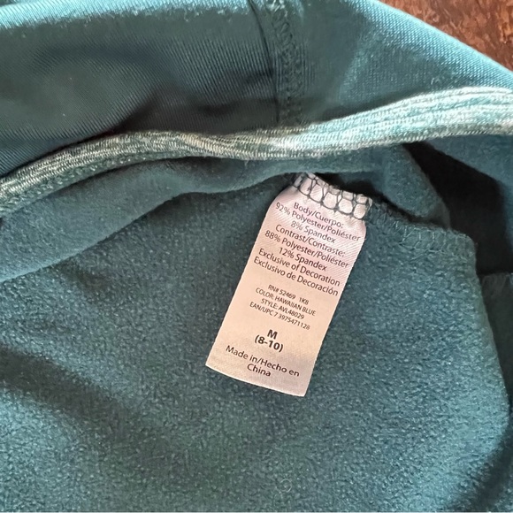 Avia Ladies Active Long Sleeve Fleece Lined Pullover hooded Active Shirt Medium - Picture 7 of 7